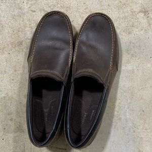 Rockport men’s leather slip on loafers shoes